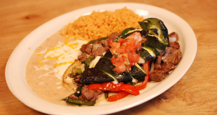 Luna Azteca Mexican Grill signature dishes Azteca BurritoMama Tina’s SoupSizzling Fajitas